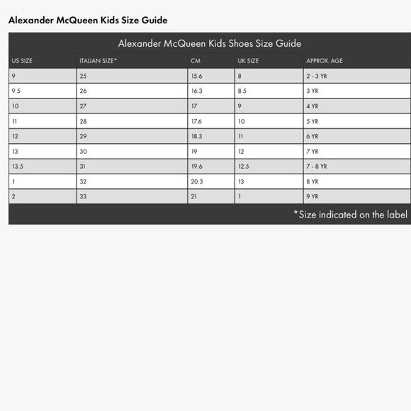 Alexander McQueen Molly Kids White Luster Red leather sneakers SZ 26 or 9.5 EUC - Picture 16 of 16